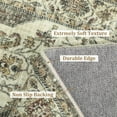 thumbnail image 5 of Nanan, 5'x7' Vintage Outdoor Rug, Vintage Medallion Pattern Non-Slip Area Rug, Washable Stain Resistant Traditional Retro Floor Carpet for Living Room Bedroom Farmhouse Decor, Dark Brown, 5 of 8