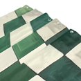thumbnail image 3 of Yayeee Shower Curtain with Hooks 72"x72" Waterproof Fabric Bathroom Hanging Decor, Green and White Plaid Pattern, 3 of 5