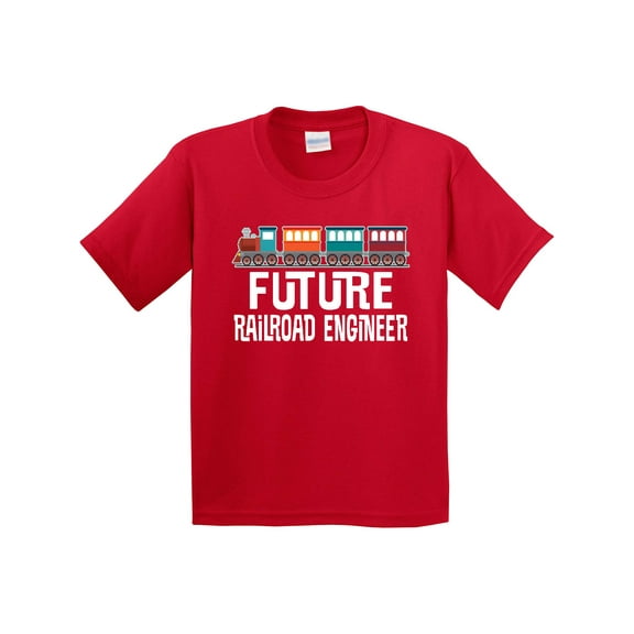 Inktastic Future Railroad Engineer Train Youth T-Shirt