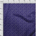 thumbnail image 3 of oneOone Silk Tabby Indigo Blue Fabric Floral Quilting Supplies Print Sewing Fabric By The Yard 42 Inch Wide, 3 of 4