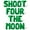 Green, variant on Letter Balloons - SHOOT FOUR THE MOON 16" Inch Alphabet Letters Foil Mylar Balloon 4th Birthday Party Banner (Gold)