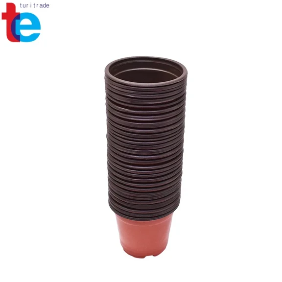 PURELY- 100Pcs Plastic Plant Flower Pots Nursery Garden Seedlings Pot Container Usa