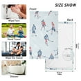 thumbnail image 6 of Yayeee 100% Cotton Hand Towels for Bathroom 16" x 28" Kitchen Towel, Hockey Action Zone, 6 of 7