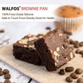 Silicone Brownie Pan 9Cavity NonStick Baking Pan Dishwasher, Oven