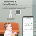 thumbnail image 3 of Tuya Smart BLE 5.0 Wireless Thermo-Hygrometer Sensor with High Accuracy Monitoring, Intuitive Comfort Indicators, Real-Time Data Tracking & APP History Graphs, Scene Linkage for Smart Life/Google, 3 of 6
