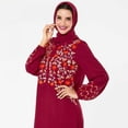 thumbnail image 3 of Women Middle Eastern Fashion Heavy Industries Embroidered Casual Long Sleeve Dress (excluding Headscarf), 3 of 9