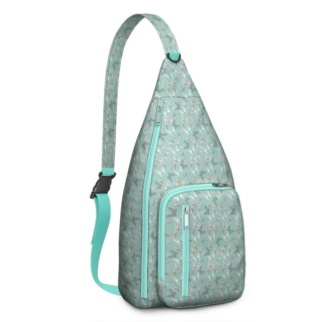 Sac Bandoulière Papillons Colorés - Sac à Dos de Voyage Léger en Bandoulière avec Sangle Ajustable, Design Antivol Tendance pour les Amateurs de Plein Air