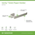 thumbnail image 4 of Symmons 493Tp Verity Wall Mounted Euro Toilet Paper Holder - Black, 4 of 7