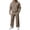 Brown -AQ43, variant on Men's Tracksuits 2 Piece Set Sweatsuits Casual Hoodies and Sweatpants Athletic Outfits Jogging Sweat Suits for Men Navy 2XL