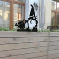 thumbnail image 4 of 3 Optional Metal ground  decor Santa Insert Yard Gnome Silhouette Decoration Lawn  Garden Decoration Yard Improvement, 4 of 6
