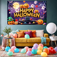 thumbnail image 4 of Pumpkin Design Halloween Banner Decorative Ghost Design Fall Theme for Party Decoration Halloween Decor Spooky Event Indoor Celebration, 4 of 5