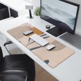 thumbnail image 2 of Long Mouse Pads for Desk,Brown Boho Geometric and Plant Pattern Desk Mats on Top Of Desks, Desk Mouse Pad Extra Large with 3mm Non-Slip Base and Stitched Edge for Gaming,Office,Work,Home 31.5"x11.8", 2 of 6