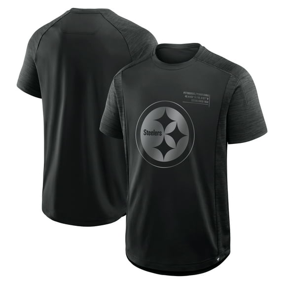 Men's Fanatics Black Pittsburgh Steelers Deceptive Juke T-Shirt