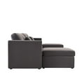 thumbnail image 2 of Modern Velvet U-Shape Sectional Sofa, Oversized Upholstery Sofa for Living Room - Dark Gray 6 Seats, 2 of 10