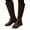 Coffee, variant on FRSASU Women鈥檚 Knee High Boots, Elastic Band Casual Tall Riding Boots with Side Zipper On