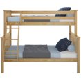 thumbnail image 3 of Max & Lily Twin over Full Bunk Bed, Solid Wood Frame, Natural, 3 of 6