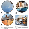 thumbnail image 3 of Designart "Reflections An Port Wharfside wall art II" Nautical & Beach Floater Framed Canvas Art Print, 3 of 7