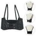 thumbnail image 1 of WEUVEB 1Ud Corset Corset De Cuero PU Negro Steampunk Para Mujer Con Cinturón De, 1 of 8