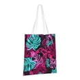 thumbnail image 2 of ZNDUO Canvas Tote Bag, Tropical Jungle Pattern Reusable Grocery Bags for Shopping, Gym, School, Beach, 2 of 8
