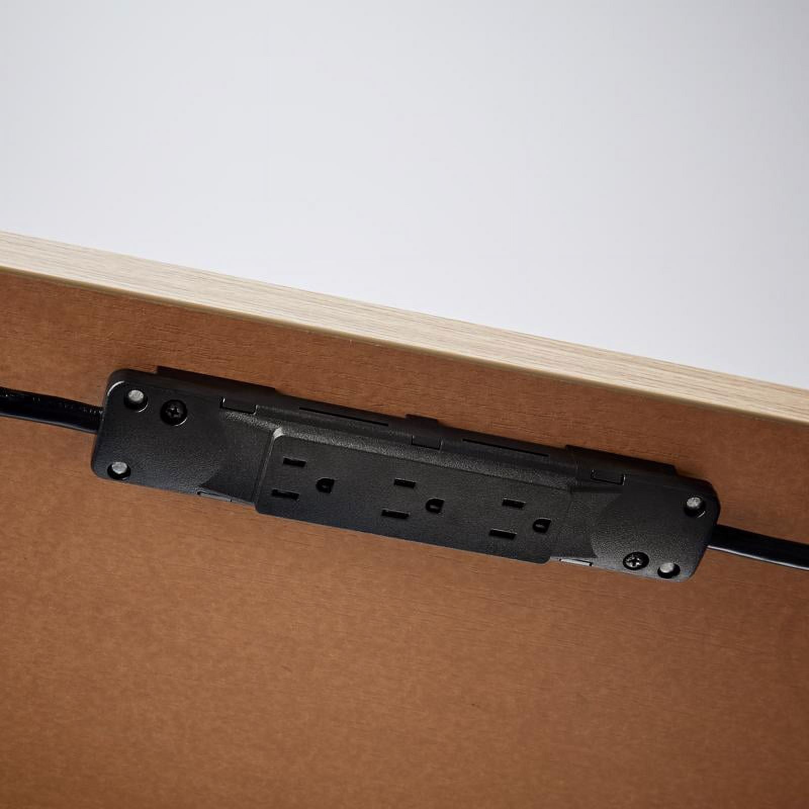 Charg 3010117 10 ft. 1000 J 7 Outlets Power Strip with USB Ports, White