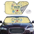 thumbnail image 2 of Balery You are so Sweet Print Car Windshield Sun Shade,Windshield Sunshade for Car Pickup Truck SUV Accessories-Medium, 2 of 7