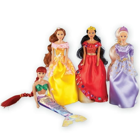 - Girls Fairy Tale Princess Collection Set of 4 Dolls