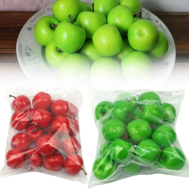  Cllayees Fake Fruit Artificial Apples, Set of 6