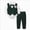 Green, variant on WXFAZCVU Baby Boy Clothes Suits Gentleman Outfit Dress Shirt Button Vest and Pants 3pc Sets Size 12-18 Months