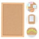 thumbnail image 3 of WORGEOUS 1 Conjunto del tablero de corcho Mensaje de la pantalla Tablero del tablero de mensajes para la escuela de la oficina, 3 of 8