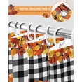 thumbnail image 5 of Fall Shower Curtain Autumn Maple Leaves Bathroom Curtains with Hooks, Waterproof Fabric Autumn Leaf Linen Plaid Thanksgiving Bath Shower Curtains Set for Bathroom Bathtubs Decor 72x84 Inch, 5 of 7