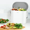 thumbnail image 2 of QualiaZero 1 gal Multipurpose Plastic Countertop Kitchen Trash Can, 2 of 13