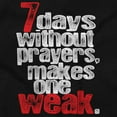 thumbnail image 2 of Christian Faith 7 Days Without Prayer Men's Graphic T Shirt Tees Brisco Brands L, 2 of 6