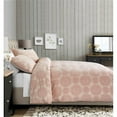 thumbnail image 2 of Michael Amini McKinley 3-piece Jacquard Cotton Queen Duvet Set in Quartz Pink, 2 of 9