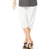 french terry capris plus size