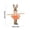 Orange, variant on Easter Curtain Ties Bunny Curtain Ties, Tiebacks for Drapes Curtain Pull Backs, Clip Rings for Curtains Boho Decor for Home Office, Bedroom, Bathroom Decor(Single)