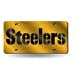 thumbnail image 3 of Pittsburgh Steelers Laser Cut Yellow License Plate, 3 of 10