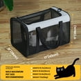 thumbnail image 6 of Conlun Cat Carrier,Soft-Sided Cat Carriers with 4-Sided Mesh,Airline Approved Pet Transport Carrier,Collapsible Cat Travel Carrier-Gray, 6 of 8