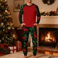thumbnail image 2 of Christmas Pajamas Men Matching,Long Sleeve Pjs for Winter with Elk Pattern Two Piece Sleepwear Big and Tall Loungewear Comfy Nightwear, 2 of 5