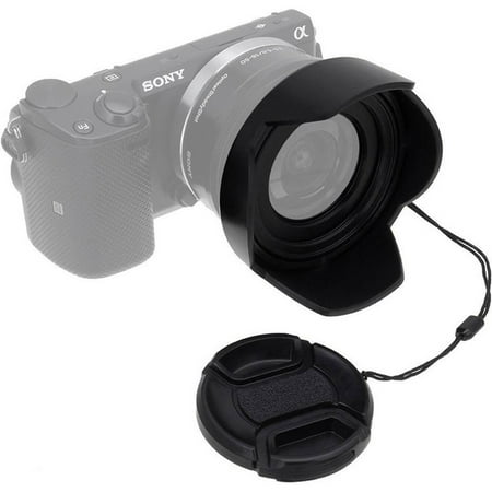 Fotodiox RvrsHood-405-52-Cap 16-50 mm Reversible Lens Hood Kit for Sony E PZ F3.5-5.6 OSS E-Mount