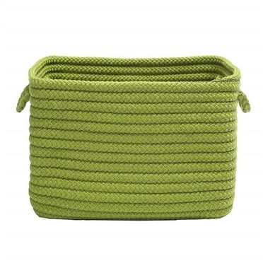 Colonial Mills MO25A016X010S Modern Farmhouse Home Basket, Pea Green - 16 x 8 x 10 in.