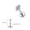 Tit 1.2x6mm, variant on Right Grand ASTM F136 Titanium 16G Mini 4 Bead Cluster Labret Lip Ring Tragus Cartilage Helix Conch Earring Stud Nose Piercing