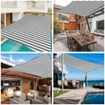thumbnail image 3 of Yescom 20x16Ft 97% UV Block Rectangle Sun Shade Sail Outdoor Patio Pool Garden Yard Lawn Carport Net Awning Gray+White, 3 of 11