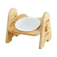 thumbnail image 3 of Cat Dog Bowl 15 degree Raised Small Medium Dogs Adjustable Height Pet Food Feeder Single Bowl, 3 of 8