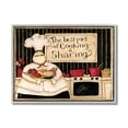 thumbnail image 4 of Stupell Industries Cooking Is Sharing Phrase Vintage Hefty Kitchen Chef Gray Framed by Dan DiPaolo, 4 of 5