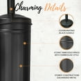 thumbnail image 2 of Autumn Alley Matte Black Metal Farmhouse Toilet Brush Holder Set - Farmhouse Bathroom, 2 of 8