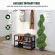 thumbnail image 1 of VEVOR Árboles de boj topiarios artificiales, 4 pies de alto (2 piezas) Planta de topiario sintetico para exteriores, planta verde para todo el año con hojas reemplazables, 1 of 8