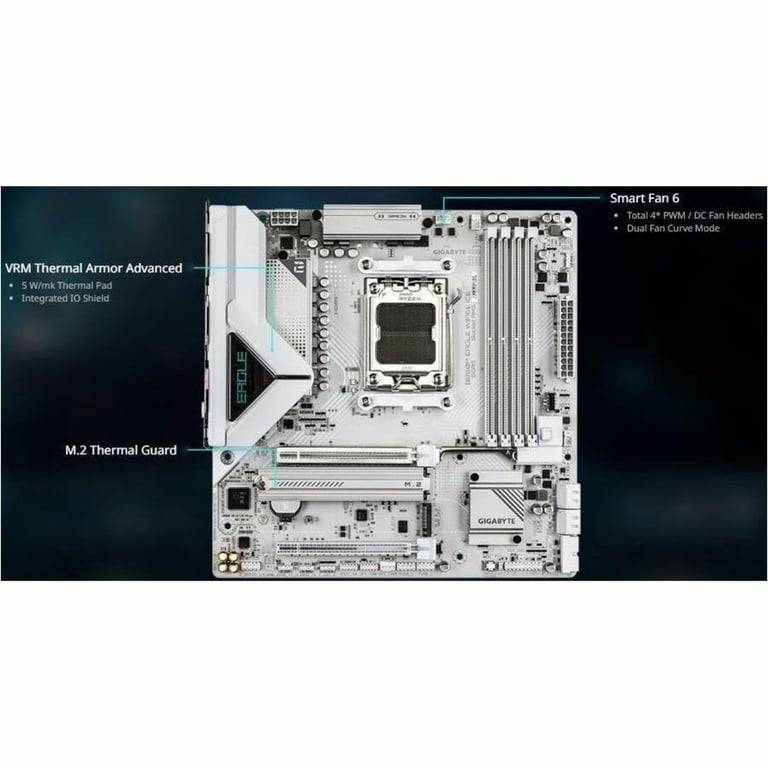 GIGABYTE Ultra Durable B850M EAGLE WIFI6E ICE Gaming Desktop
