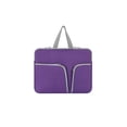 thumbnail image 1 of Injueey Funda para portátil con asa, funda para ordenador, bolsa de transporte de viaje portátil, compartimentos protectores, almacenamiento informal Relojes inteligentes Violeta 14 pulgadas, 1 of 6