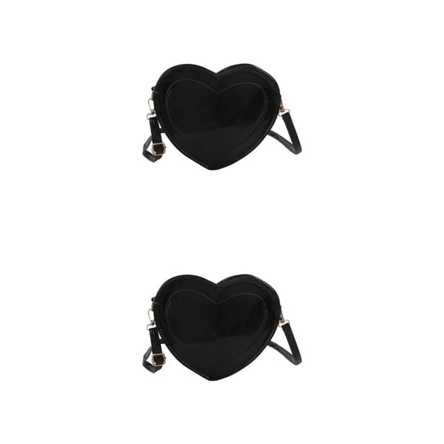 Bolso pequeño de PU Minnieouse para mujer negro 2piezas