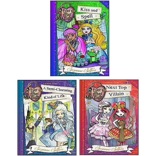 Pre-Owned Ever After High A School Story 3 Books Collection Set By Suzanne Selfors (Next Top Villain, Kiss and Spell, A Semi-Charming Kind of Life)